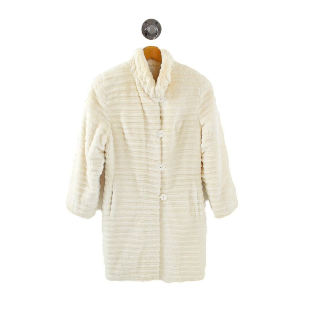 Bill Blass striped fur coat #217-136